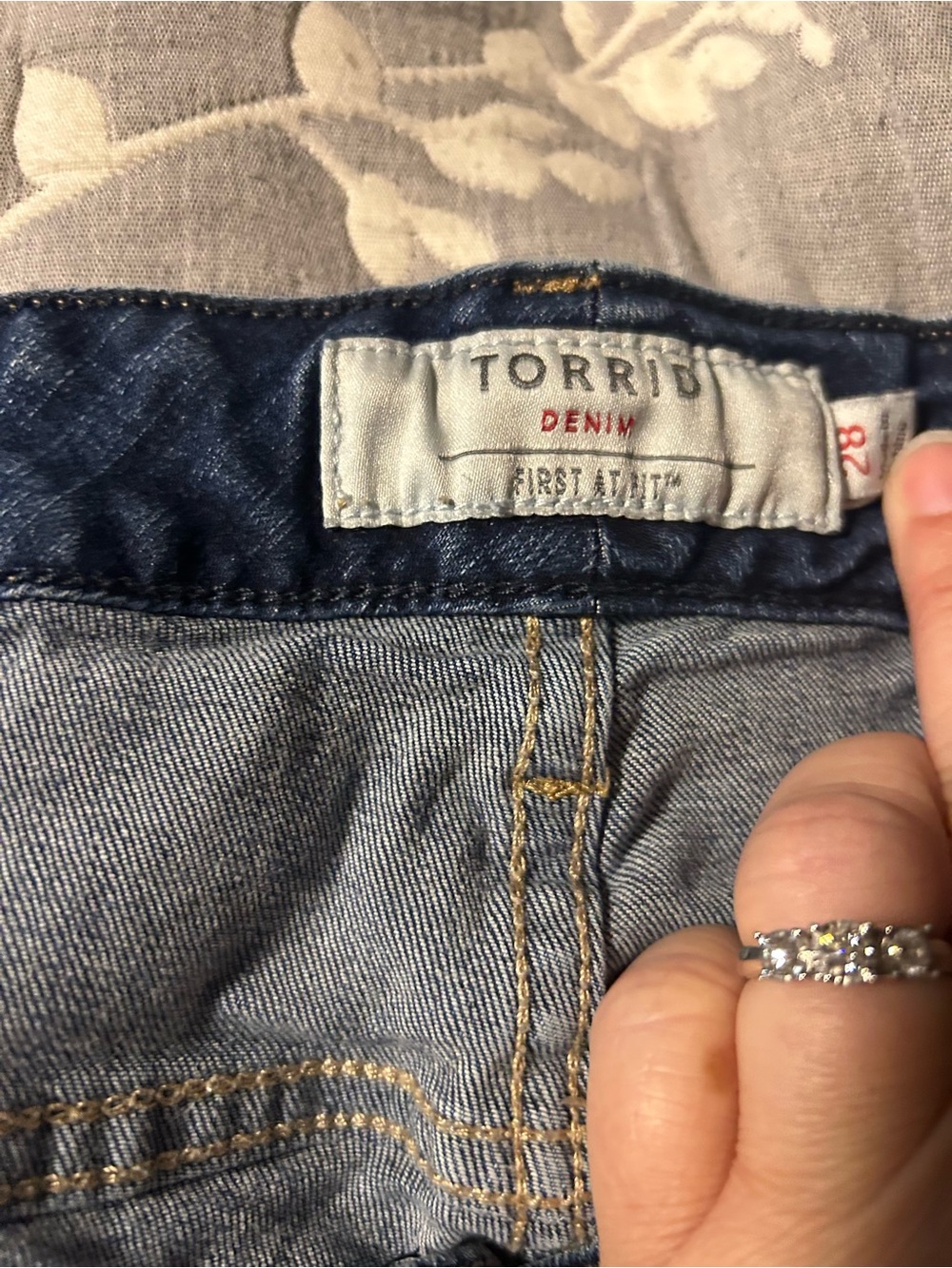 torrid Light Blue Denim Jeans with Dark Waistband